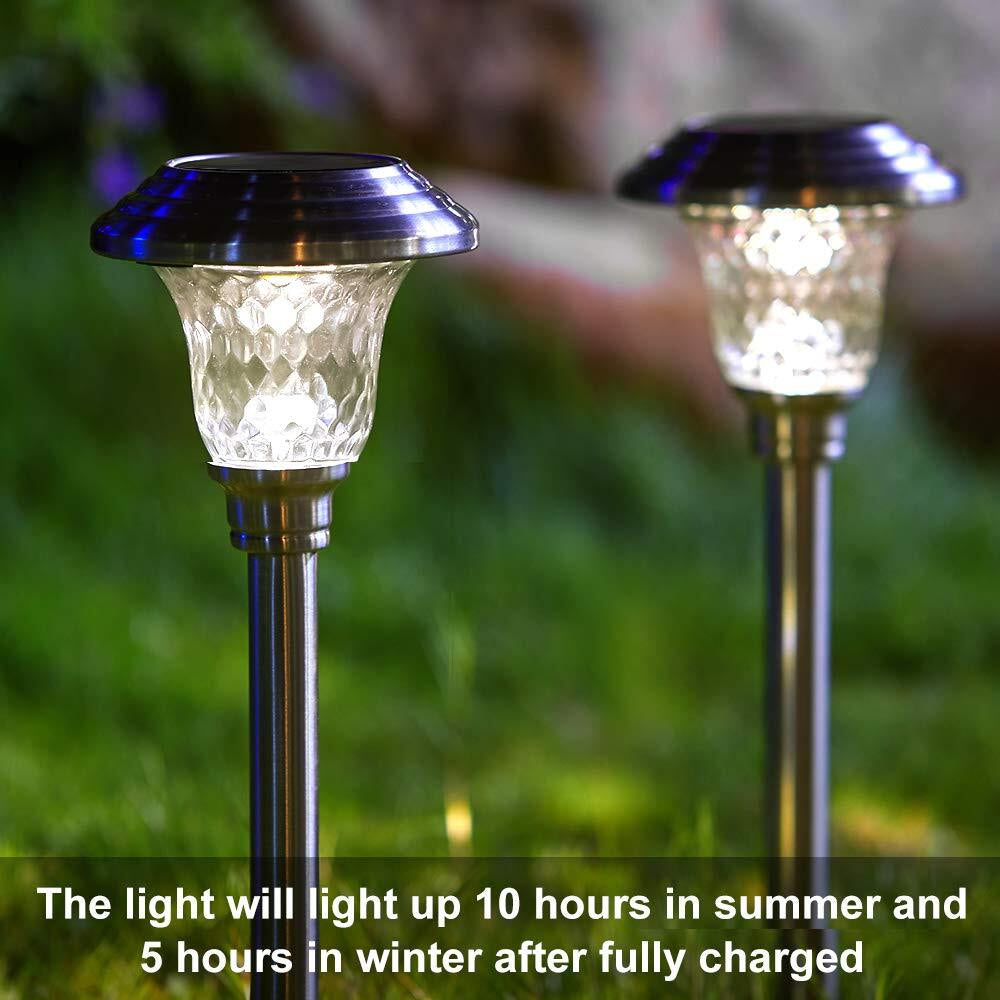 4 Pack Solar Pathway Lights Waterproof,Sup