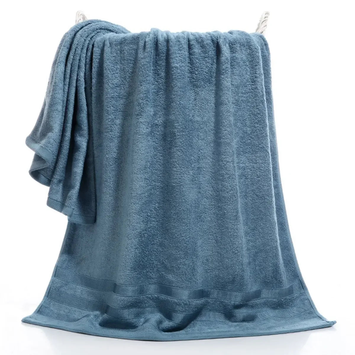 1 Pcs Luxury Bamboo Cotton Towel – Natural, Sustainable, Hypoallergenic, Highly Absorbent, Ultra-Soft