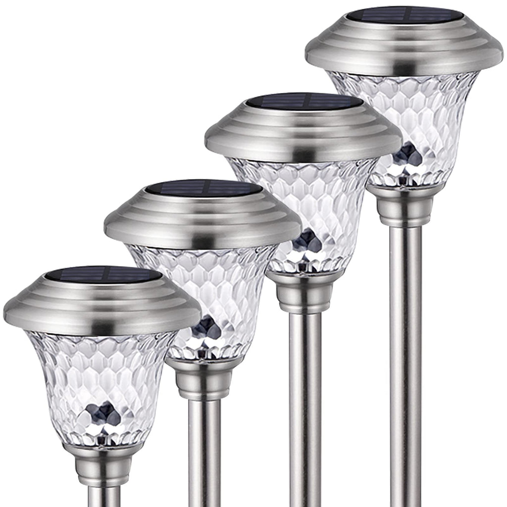 4 Pack Solar Pathway Lights Waterproof,Sup
