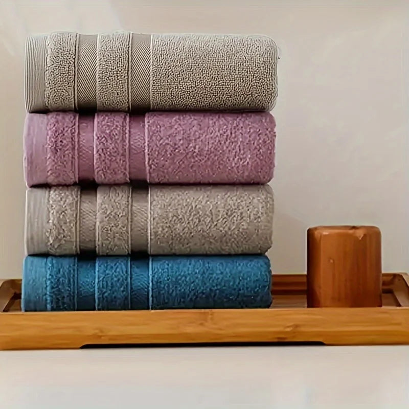 1 Pcs Luxury Bamboo Cotton Towel – Natural, Sustainable, Hypoallergenic, Highly Absorbent, Ultra-Soft