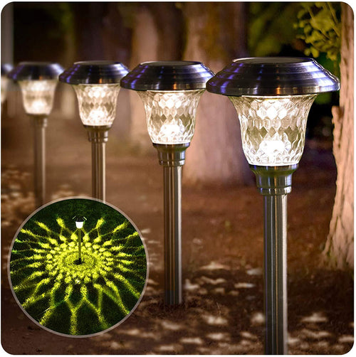 4 Pack Solar Pathway Lights Waterproof,Sup